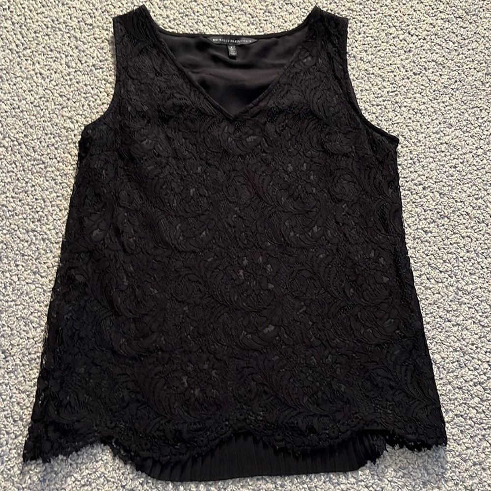 Sleeveless lace top